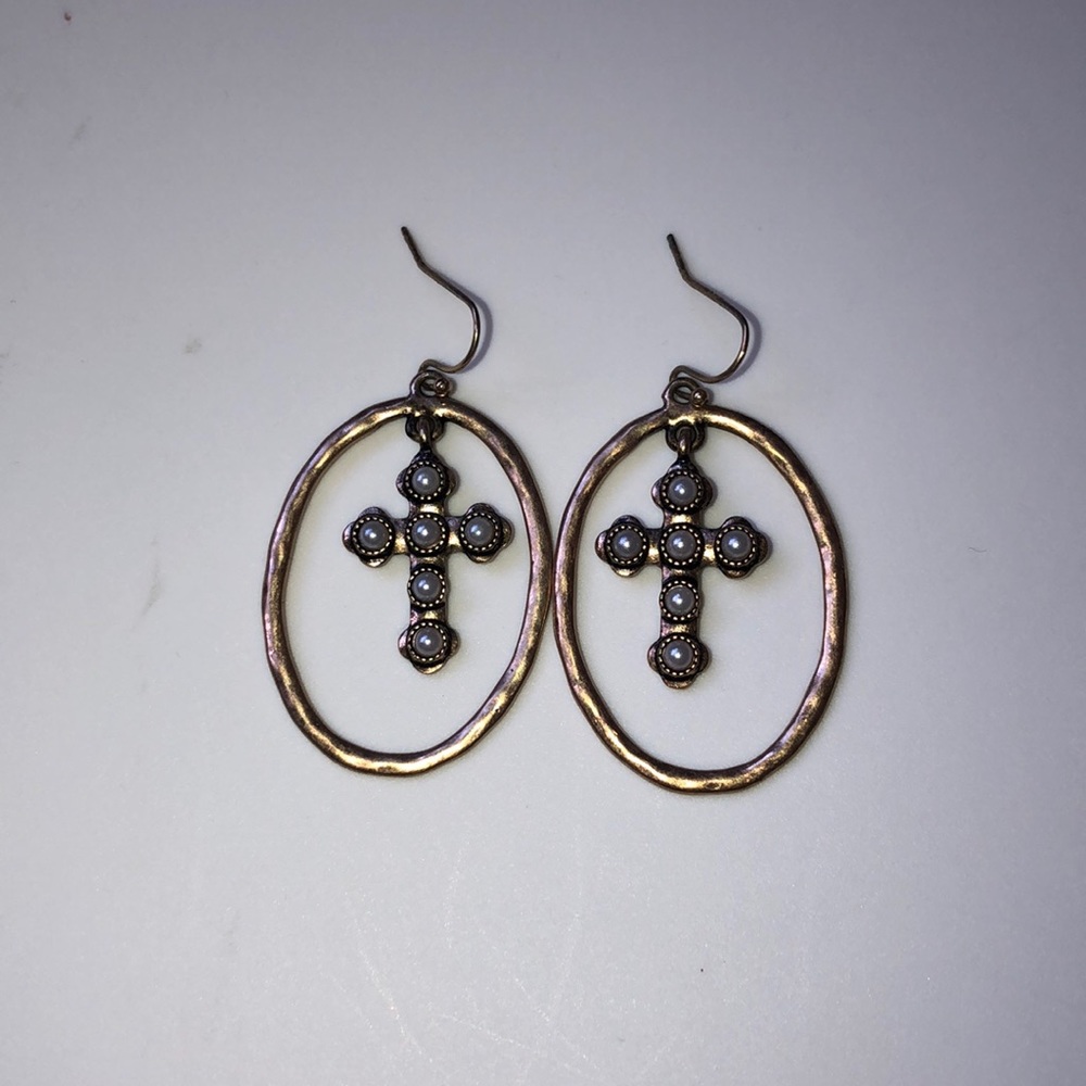 cross earrings